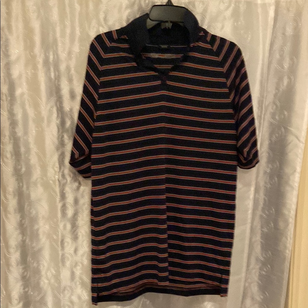 Oakley Striped Polo Shirt in Black and Red Men’s Size Medium 🔥 YB3